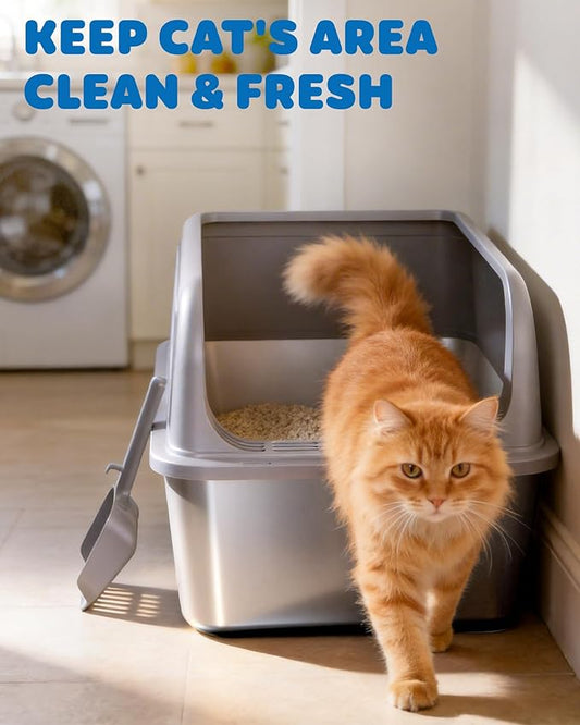 Stainless Steel Cat Litter Box, Metal Litter Box - Image 2