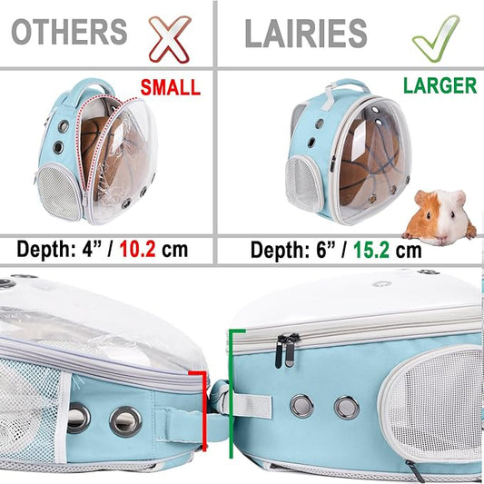 Portable Small Animal Backpack Travel Breathable Pet Carrier Bag Cages - Image 2