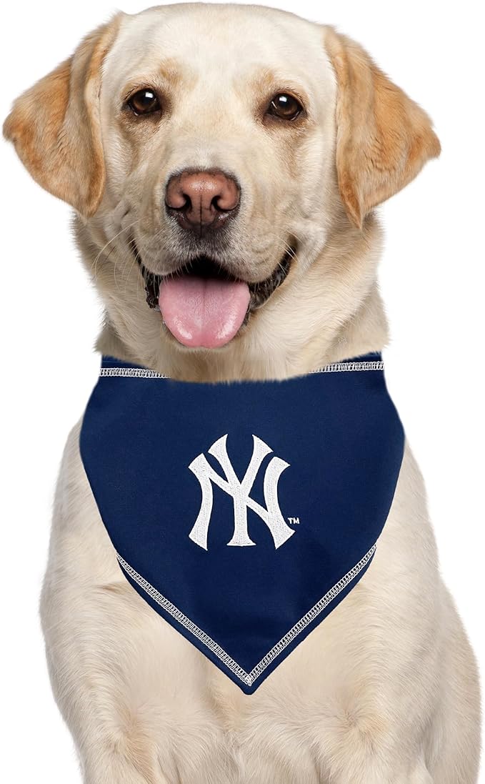 Pets First MLB New York Yankees TIE Bandana, Small/Medium. Dog Bandana Scarf Bib - Image 6