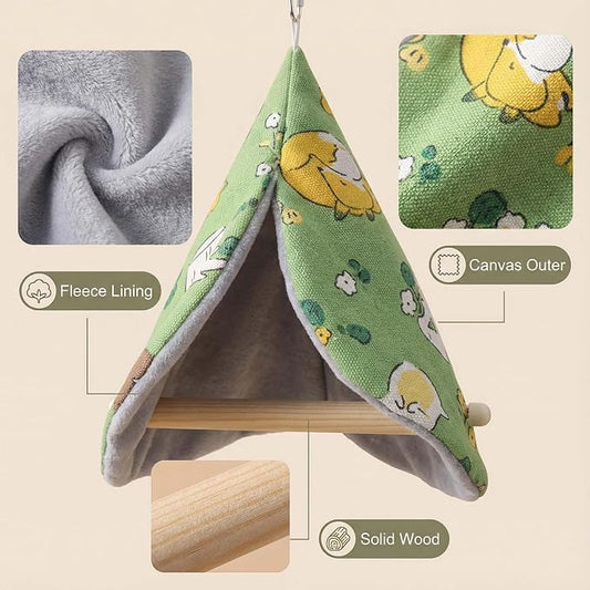 FLAdorepet Bird Bed Blanket Parrot Nest Snuggle Hut - Image 2