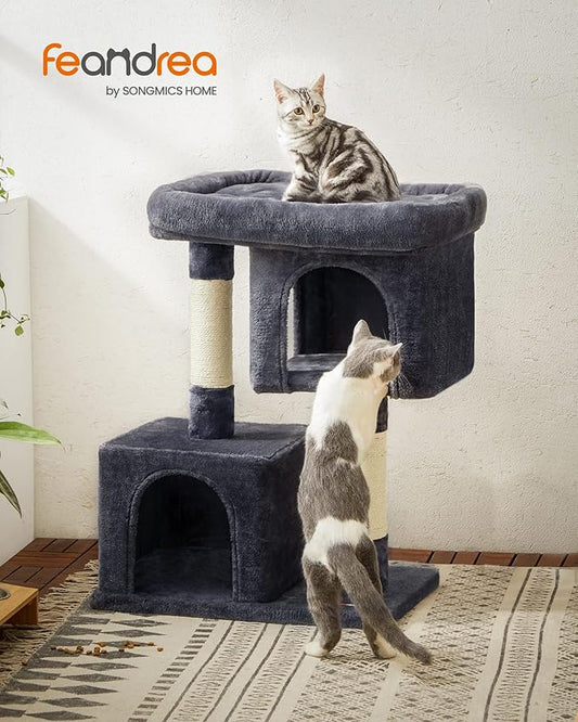 Feandrea Cat Tree, 33.1-Inch Cat Tower, Plush Condo - Image 2