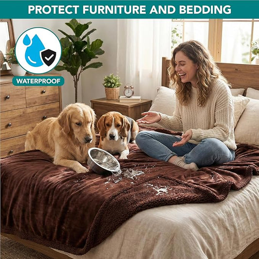 PetAmi Waterproof Dog Blanket for Medium Large XL Dog Puppy Cat Throw for Couch - Image 2