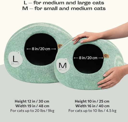 MEOWFIA Cat Cave – Premium Felt Cat Bed - Image 2