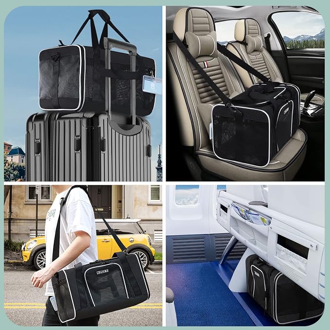 Petskd Pet Carrier 17x11x10.5 Delta American United Airline Approved, Pet - Image 8