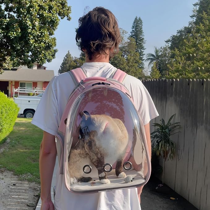 Cat Backpack Carrier, Back Expandable Pet Backpack - Image 8