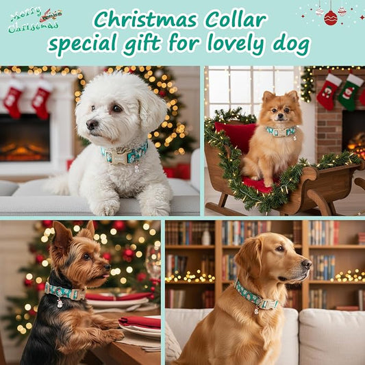 Christmas Dog Collar,Soft Cotton Dog Collars - Image 2