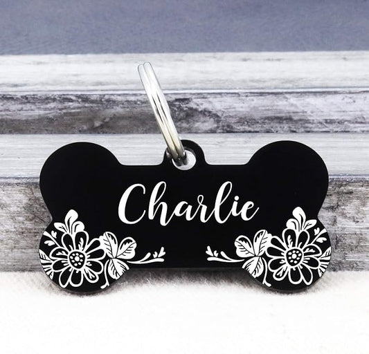 UltraJoys Stainless Steel Pet ID Tag Dog Name Tags Personalized Front and Back - Image 2