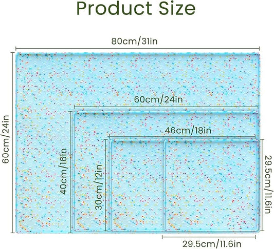 Ptlom Dog Food Mat Anti-Slip Dog Bowl Mats - Image 2