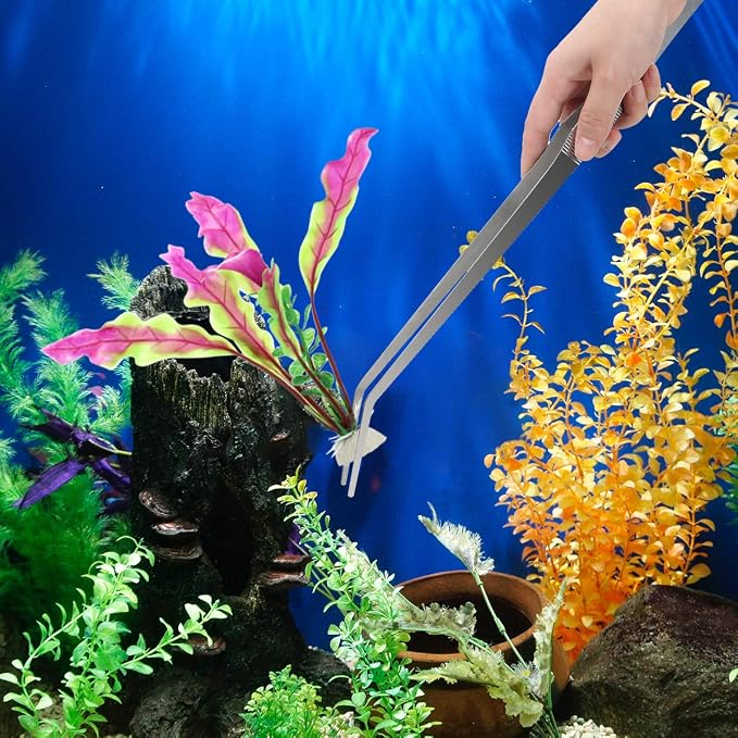 Aquarium Tweezers Extra Long 15 inches, Luxiv Stainless Steel Straight and - Image 7