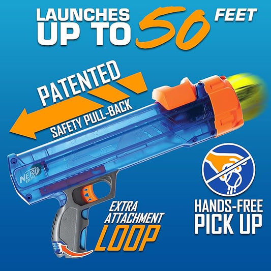Nerf Dog Tennis Ball Blaster Dog Toy Gift Set, Tennis Ball Dog Fetch Toy - Image 2