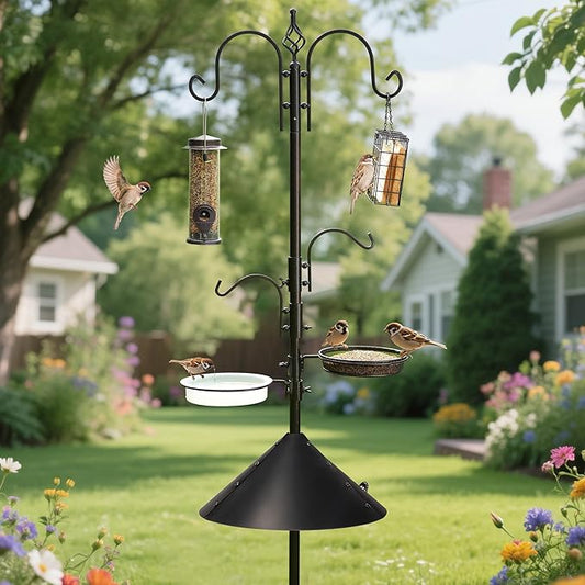 ERYTLLY Bird Feeders Bird Feeding Station Kit Bird Feeding Pole Wild Bird - Image 2