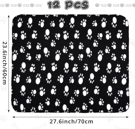 Tatuo 12 Pieces Black Dog Blankets - Image 2