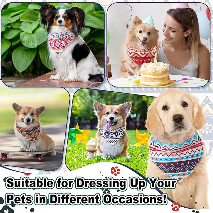 Amylove 120 Pcs St. Patrick's Day Dog Bandanas Bulk Holiday Triangle Dog Pack - Image 6