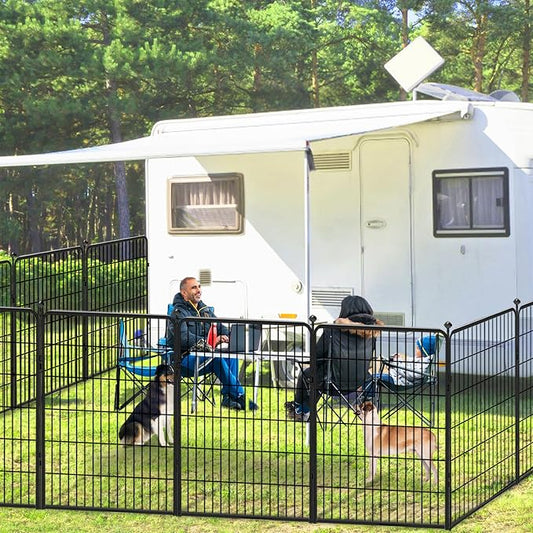 Dog Playpen, 40 inch 8 Panels Dog Fence Outdoor Heavy Duty Dog Pen - Image 2