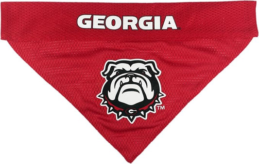 Pets First Collegiate Pet Accessories, Reversible Bandana, Georgia Bulldogs - Image 2