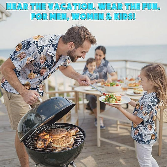 Custom Hawaiian Shirt with Face Photo Picture - Image 2