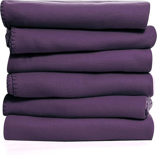 Fleece Throw Blanket Set Bulk for Travel Kids Outdoor Wedding Pet - Image 2
