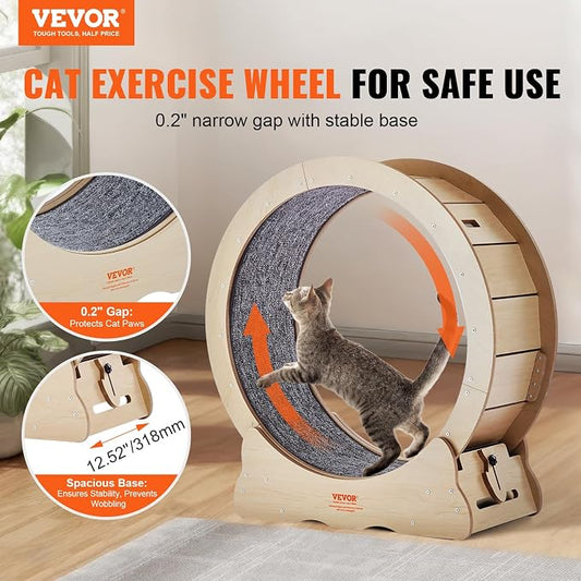 VEVOR Cat Exercise Wheel, Large Treadmill Wheel - Image 2