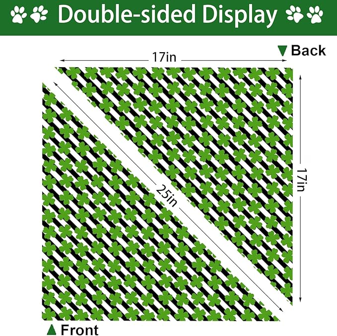 St. Patrick's Day Dog Bandana, 2 Pack Adjustable Holiday Party Pets Saint - Image 7
