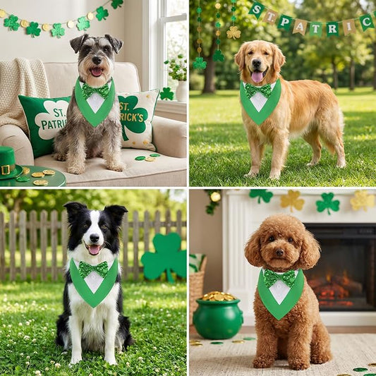 ADOGGYGO St.Patrick's Day Dog Tuxedo Bandana - Image 2