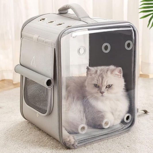 Cat Backpack Carrier Large Pet Backpack Carrier, 17lbs Load-Bearing Ventilated - Image 2