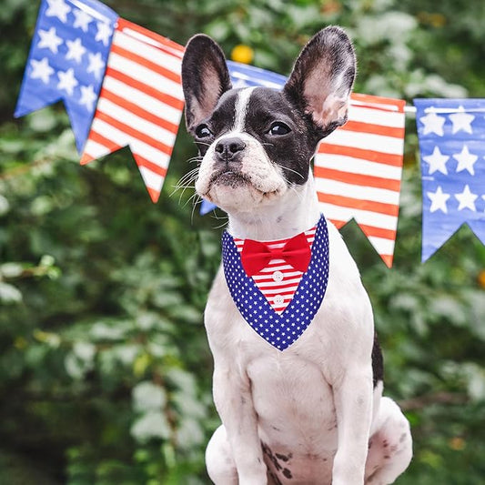 ADOGGYGO American Flag Dog Tuxedo Bandana - Image 2