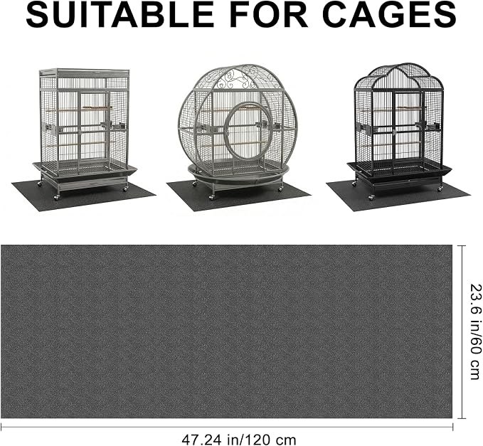 Under Pet Cage Mat for Bird Cages, Dog Kennels, Reptile Aquariums, Dog Kennels - Image 9