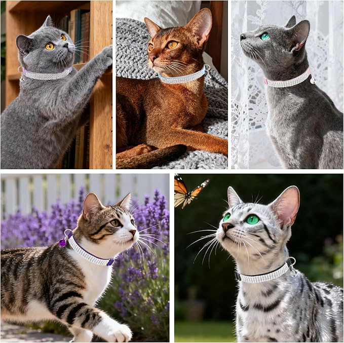EXPAWLORER Soft Velvet Safe Cat Collars - Image 9