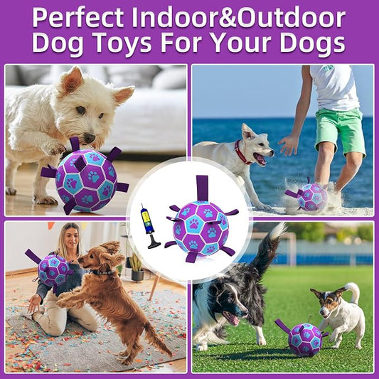 QDAN Dog Ropes Toys Soccer Ball - Image 2