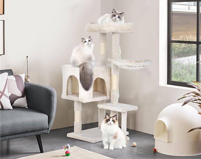 Cat Tree Tower, Hang Ball by BORGEBY