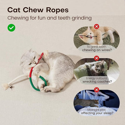 Potaroma Cat Toys Chew Ropes 3Pcs - Image 2