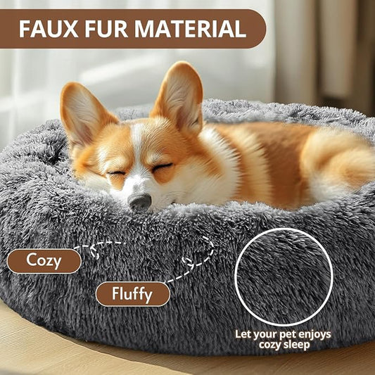 JOLLYVOGUE Calming Dog Bed for Small Dogs - Image 2