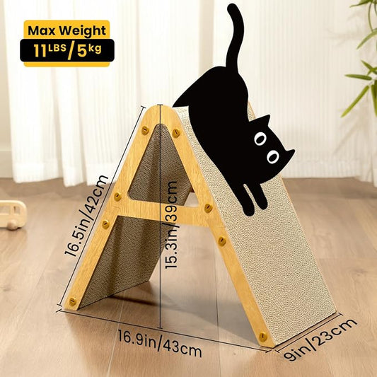 A-Frame Cat Scratcher Vertical & Horizontal Scratching pad - Image 2