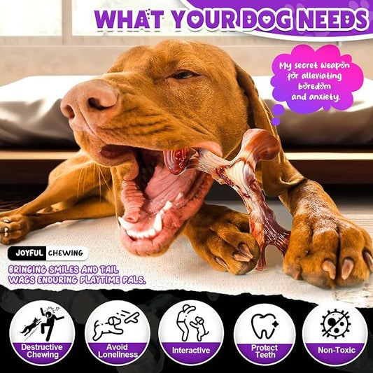 4 Pack Dog Chew Toys for Aggressive Chewers - Image 2
