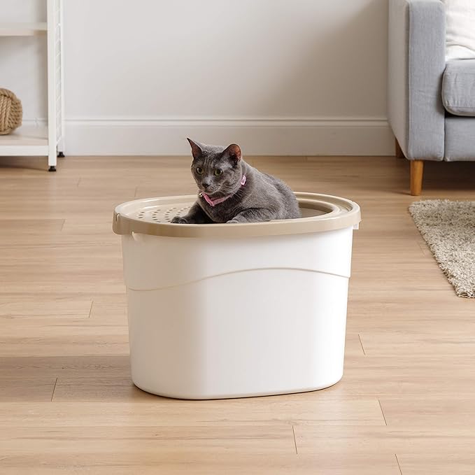 IRIS USA Top Entry Cat Litter Box, Large Enclosed - Image 10