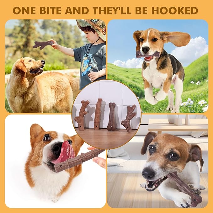 4 Pack Durable Dog Chew Toys for Aggressive Chewers-Puppy Teething Toys - Image 7