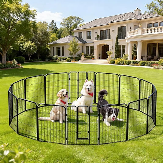 BestPet Indoor Dog Playpen, 40inch 16 Panels Dog Pen Fence Outdoor Pet Playpen - Image 2