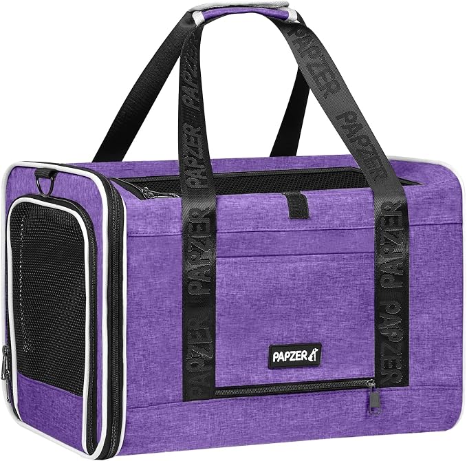 Top Open Medium Pet Carrier Roll Up Flap - Image 9