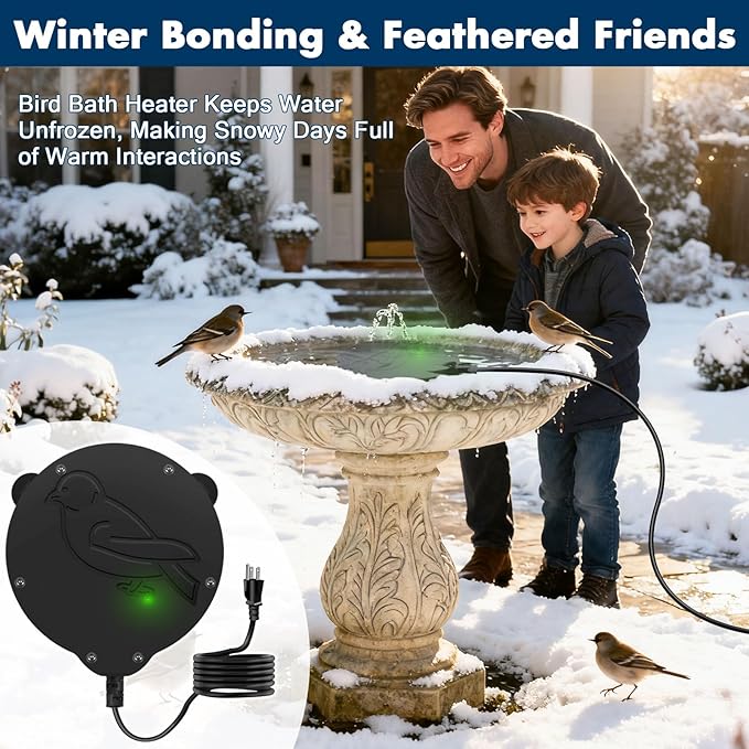 2 Pack Outdoors 100W Bird Bath Heater - Image 7