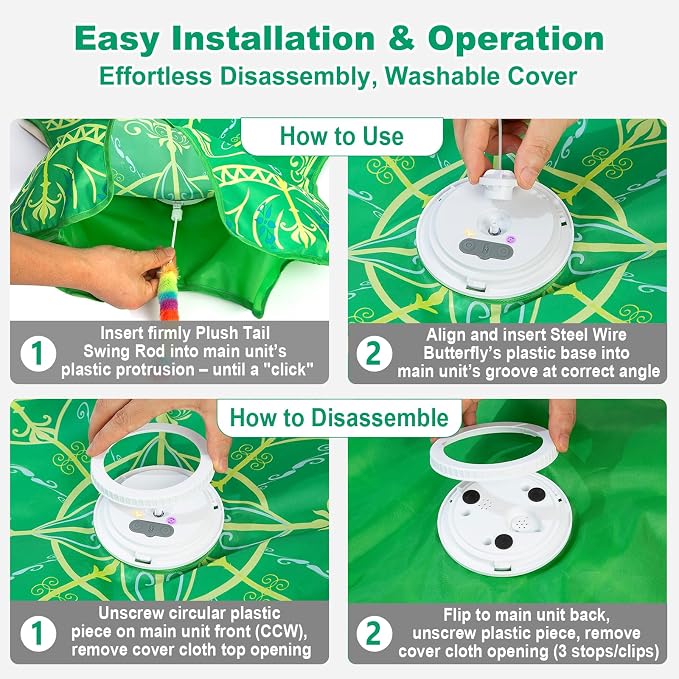 Interactive Cat Toys for Indoor Cats, Rechargeable Touch Activated Hide and - Image 6