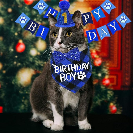 STMK Cat Birthday Party Supplies, Cat Birthday Hat - Image 2