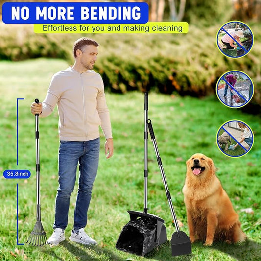 39.8'' Long Handle Dog Pooper Scooper - Image 2