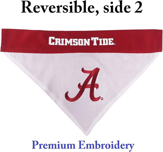 Pets First Collegiate Pet Accessories, Reversible Bandana, Alabama Crimson Tide - Image 2