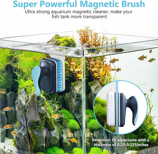 fishkeeper Aquarium Magnetic Glass Cleaner, Fish Tank Algae Magnet Cleaning Tool - Image 2