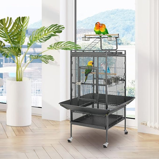 SUPER DEAL PRO 61-inch 2in1 Large Bird Cage - Image 2