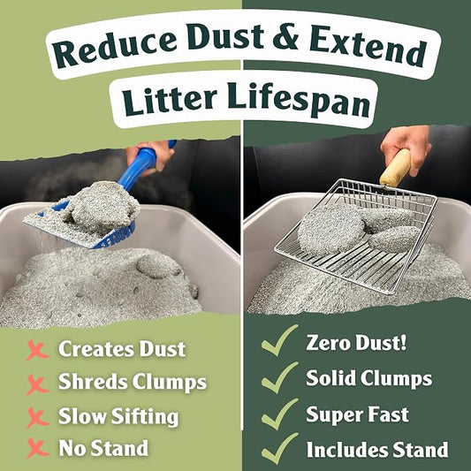 Sprinkle & Sweep Metal Cat Litter Scoop - Image 2