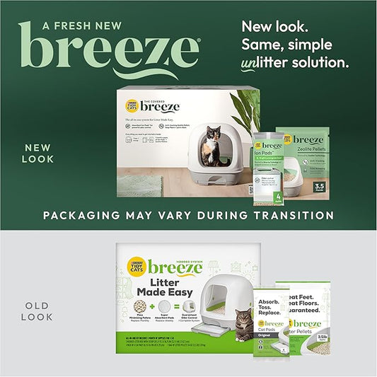 Purina Tidy Cats Breeze Covered Cat Litter Box System Kit - Image 2