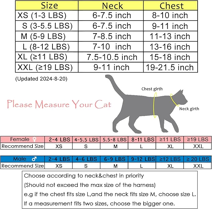 Cat Harness and Leash for Walking Escape Proof, Adjustable Cat Vest Harness - Image 2