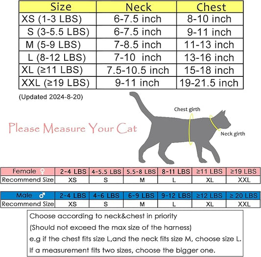 Kitty Harness and Leash for Walking Escape Proof Breathable Mesh Fabric - Image 2