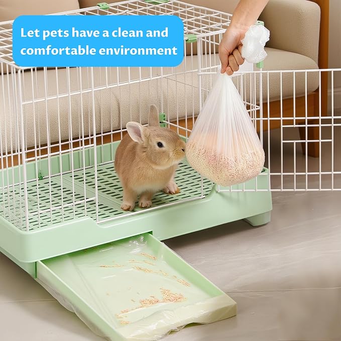 Disposable Small Animal Cage Liners, Plastic Liners Can Cover 37x19, 34x22 - Image 7